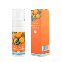 Spray Tonifiant Éclaircissant à la Vitamine C, à l'Hamamélis, à l'Acide Glycolique et à l'Acide Lactique, Brume Hydratante pour le Visage, pour Peaux Ternes et Affinage des Pores