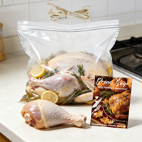 Sachets Doypack personnalisables YSH en polyester transparent avec fermeture éclair, résistants à l'humidité, imprimés en gravure, pour viande de poulet et aliments