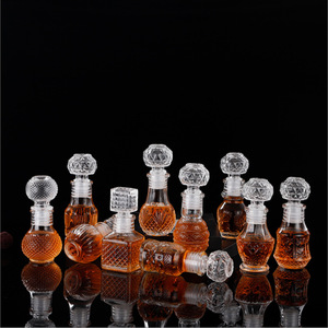 Whisky Crystal Glass <strong>Bottle</strong> Liquor Storage Wine 50ml Empty Foreign Fruit Wine Rum Juice <strong>Mini</strong> <strong>Bottle</strong> <strong>Clear</strong> Decanter - Product Image 3