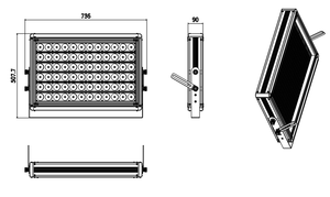 Système Gridiron Titan <span class=keywords><strong>Pro</strong></span> 720W |   304SS, résistance au vent de 65 m/s et synchronisation de l'éclairage de la première ligne descendante - Product Image 5