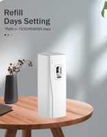 Diffuseur de parfum machine à diffuser l'huile de parfum rechargeable distributeur automatique de parfum en aérosol pour l'air frais