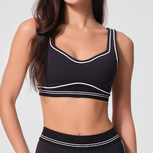 <span class=keywords><strong>Tuta</strong></span> <span class=keywords><strong>sportiva</strong></span> <span class=keywords><strong>sportiva</strong></span> senza cuciture traspirante da <span class=keywords><strong>donna</strong></span>-reggiseno alla moda pesca a vita alta con <span class=keywords><strong>pantaloni</strong></span> di colore a contrasto raduni nudi transfrontalieri - Product Image 2