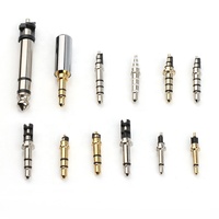 Connecteur jack audio 3.5mm, 3 pôles et 4 pôle en plaqué or, 3.5mm, prise jack stéréo