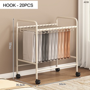 Home Use Metal Floor Type Pants Rack & Hanger Storage with Multi-Layer Space-Saving Design - Product Image 4