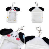 Llavero Personalizado con Soporte para Photocard de Peluche, Lindo y Suave, para Tarjetas de Identificación, Protector de Tarjetas con Diseño Kawaii de Dibujos Animados, Kpop