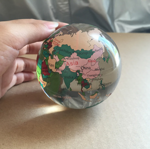 Bản đồ màu thủy tinh pha lê quả cầu chặn giấy MH-Q0226 - Product Image 5