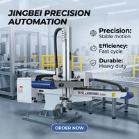 Bras robotisé servo 3 axes haute vitesse à cadre standard Jingbei (Série JBF, bras unique) 1,0 s pour applications 350T 1400-1600 mm