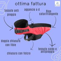 Veste de Pluie Imperméable et Respirante pour Chien SC ECOMMERCE, Motif Uni, Tailles XS à L, Modèle 3X-A2OC-BWLV