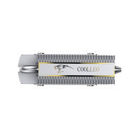 COOLLEO CL-V1 M kinerja tinggi. Radiator Hard Disk kondisi padat 2, 2280 bantalan karet ganda, pipa panas aluminium, kipas pendingin SSD-V1