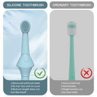 Lot de brosses à dents auto-nettoyantes en silicone en forme d'os pour animaux de compagnie – Kit de soins bucco-dentaires doux pour chiens et chats