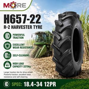 Neumático para Cosechadora MORE H657-22 18.4-34 R-2, 1703mm DE, 467mm de Ancho, Autolimpiable, con Nueva Cámara de Aire para Terrenos Húmedos - Product Image 2