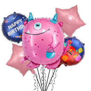 Nouveau modèle sur le thème du virus extraterrestre popularité ballon ensemble virus en forme de film en aluminium ballons jouets de dessin animé pour enfants - Product Image 3