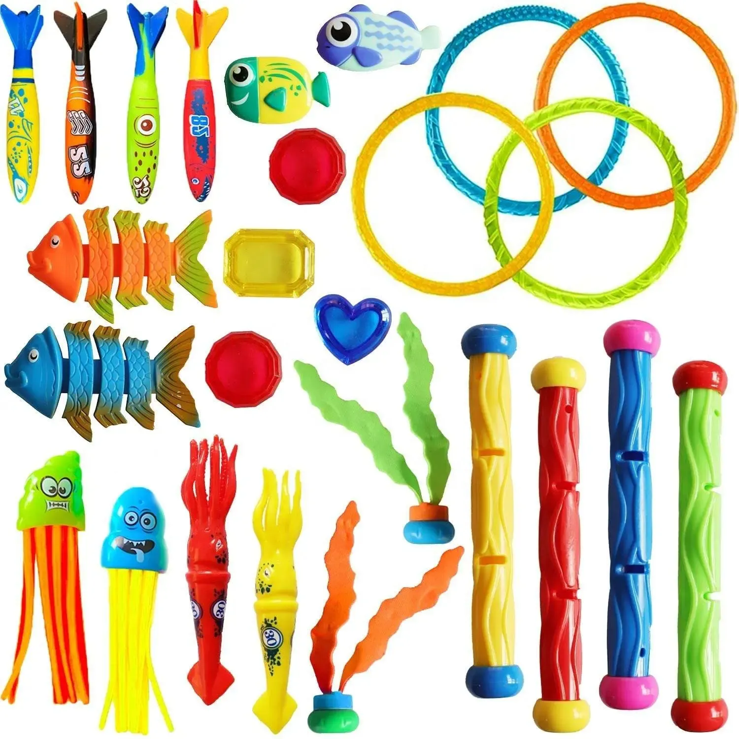 Sommer Outdoor Unterwasser Sport Tauch stock Spielzeug Bunte Tauch stöcke Sinking Diving Training Stick Spielzeug für Kinder Pool Spielzeug