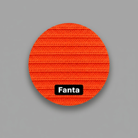 Tissu en maille côtelée double Fanta en polyester, matériau textile texturé extensible pour la confection de vêtements et de mode