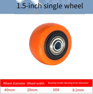 3 Inch Skate Wheels with Aluminum Core Black Casters - Product Image 5