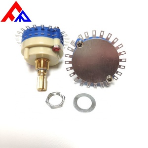 Nuevo Interruptor Rotatorio y Selector de Metal Personalizado con Eje Ondulado de 29mm, Monopolar, Doble Capa, 24 Posiciones - Product Image 2