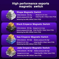 AULA HERO68 HE Clavier mécanique de jeu magnétique RVB Déclencheur rapide 8K Retour 0.01 Accessoire esports filaire pour ordinateur de bureau