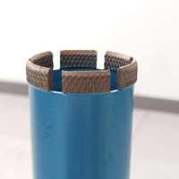 Foret diamanté segmenté à grille stable pour béton, faible vibration, perçage humide