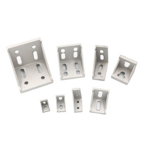 Conectores de ángulo recto para perfiles de aluminio 2030 3060 6040 4080 8045, soportes de 45 grados para perfiles de aluminio industriales, duraderos - Product Image 1