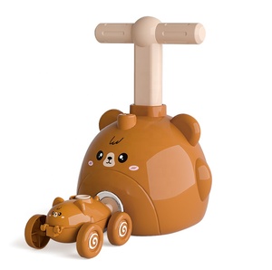 Vendita a caldo transfrontaliera giocattolo aerodinamico inerziale di plastica maialino <span class=keywords><strong>tigre</strong></span> orso modello gonfiatore auto di espulsione per bambini - Product Image 3