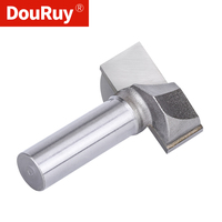 DouRuy 6mm/8mm/12.7mm Fraise à dégrossir et à déboucher CNC pour le bois, le PVC et le MDF, Outils de travail du bois