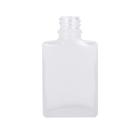 Flacon compte-gouttes de sérum d'huile essentielle en verre carré rectangulaire givré transparent de 50ml avec compte-gouttes en plastique ou en aluminium ODM OEM
