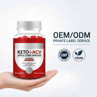 Gummies véganes au vinaigre de cidre de pomme Marque Blanche Mère Keto Certifié HACCP 60 unités Complément alimentaire amincissant pour adultes