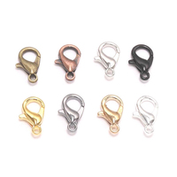Porte-clés en alliage de zinc multicolore avec fermoir mousqueton, mini fermoirs mousquetons pour la fabrication de bijoux, crochet de porte-clés, bricolage