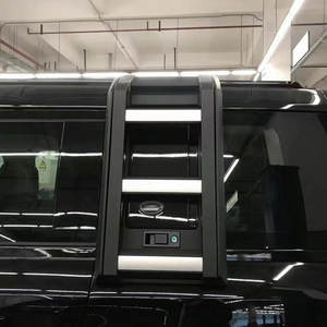Escalera Lateral Telescópica de Aluminio Negra y Plateada para Automóviles, Escalera Trasera para <span class=keywords><strong>Land</strong></span> <span class=keywords><strong>Rover</strong></span> <span class=keywords><strong>Defender</strong></span> 110 90, Accesorios - Product Image 5