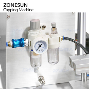 ZONESUN ZS-XG450S Desktop Semi-automatic Servo-driven <b>Sauce</b> Cosmetic Glass Bottle Jar Metal Can Cap Screw Capping Machine - Product Image 5