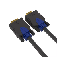 Câble d'extension VGA DB 15 broches de haute qualité, mâle-mâle, gaine PVC, blindé, pour moniteur d'ordinateur, projecteur, ordinateur portable, HDTV