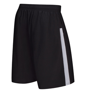 Shorts de sport décontractés en maille unie de qualité supérieure pour hommes, taille mi-haute, coupe ajustée pour l'entraînement HIIT et la musculation - Product Image 1