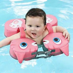Anelli da Nuoto Rosa in EPE per Neonati, Galleggiante Ascellare per Piscina, Non Gonfiabile, Ecologico, Portatile, Sicuro, Ausilio per il Nuoto Ecologico per Neonati - Product Image 1