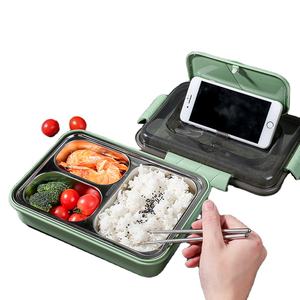 ECO Friendly Self Heating Bento Box Stainless Steel Lunch Box For Adults and Kids