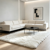 Tapis en fausse fourrure douce nordique pour canapé et tête de lit, antidérapant, résistant à l'usure, vente en gros