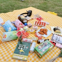 Vente d'usine : Couverture de pique-nique extérieure en tissu Oxford vert, imprimée sur mesure, résistante à l'humidité, avec logo personnalisé pour la plage, le camping et les barbecues