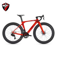 Vélo de route T10pro 2e génération en carbone intégral avec freins hydrauliques, transmission électronique sans fil et groupe WheelTop TX 24S – Vente en gros