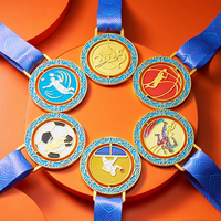 Nouvelles médailles et trophées sportifs personnalisés en fer, économiques, pour la course, la boxe, le bodybuilding, le pickleball, la lutte, le Jiu Jitsu et le football.