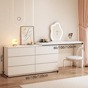 <span class=keywords><strong>Commode</strong></span> en bois moderne de luxe, design extensible et pliable, panneau MDF durable, <span class=keywords><strong>miroir</strong></span> LED pour la maison, la chambre, le salon, l'hôtel, l'appartement - Product Image 4