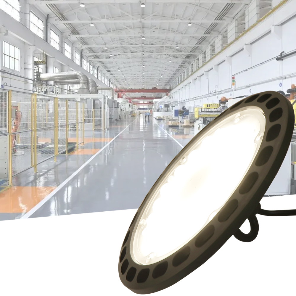 100W 150W 200W Waterproof IP65 Warehouse Workshop Commercial Lighting Industrial Lamp UFO Led High Bay Light