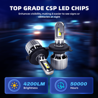 Nouveauté : Système d'éclairage automobile haute puissance 4200lm, étanche IP67, angle de faisceau 270°, 60W, 50000 heures, phare de voiture LED