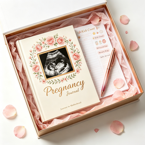Journal de grossesse personnalisé A5 avec couverture rigide, <span class=keywords><strong>livre</strong></span> de souvenirs de grossesse, cadeau pour future <span class=keywords><strong>maman</strong></span> - Product Image 5