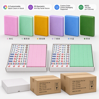 Zunbao Singapur-Version Melamin-Mahjong-Set mit 40-mm-Steinen und PVC-Farbbox-Verpackung, anpassbar