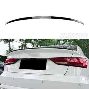 Aileron arrière pour Audi A3 S3 8V Berline 2014-2020 Noir brillant/Aspect carbone, Spoiler de coffre, Lame de coffre, Lame de coffre à bagages, Lame de coffre arrière, Lame de coffre arrière à lèvres - Product Image 1