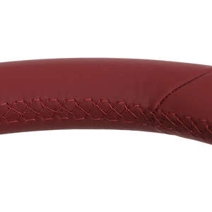 Volante Deportivo Rojo de 4 Radios GT, Completamente en Cuero, Fibra de Carbono, Costuras Personalizadas para Porsche Cayenne, <span class=keywords><strong>Macan</strong></span>, Panamera, Taycan - Product Image 4