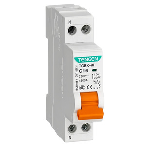 Tengen TGBK-63 Miniature Circuit Breaker 400V C40 63A Thermal <b>Plastic</b> Housing - Product Image 2