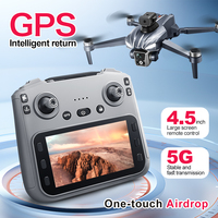 Дрон K18 Max GPS с камерой, 5G экраном, пультом ДУ, бесщеточным двигателем, 360° обзором °   Квадрокоптер с функцией обхода препятствий, сбросом груза одним нажатием и складной конструкцией.
