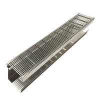 Grille de drainage en acier inoxydable 304 316, anti-corrosion, pour drain de sol, couvercle de drain linéaire de cuisine, grille d'évier, taille personnalisée