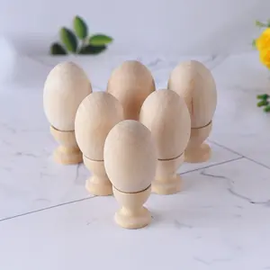 Decoração de madeira para ovos e porta-ovos DIY Chileden