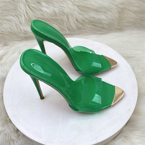 Escarpins à talons aiguilles de 12 cm pour femmes, à bout ouvert, chaussures de mariage 2024, grandes tailles 34-46, talons hauts pour soirées - Product Image 6